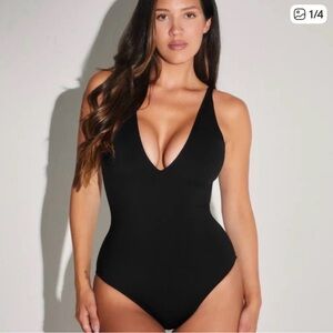 Ta3 Plungey One Piece Swimsuit Short Length Size Large